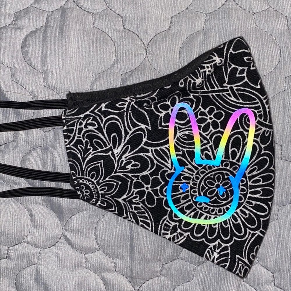 Bad bunny glow face mask